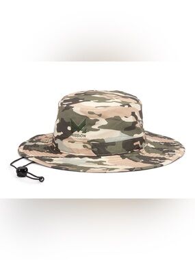NWT MISSION Camo Cooling Wide Brim Sun Hat UPF 50 Bucket Boonie
